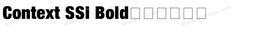 Context SSi Bold字体转换